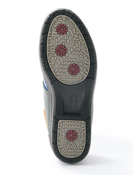 【受注】エアソールゴム紐配色パッチワークウォーキングシューズ