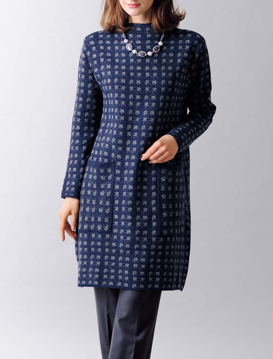 【受注】スクエアドットニットワンピース