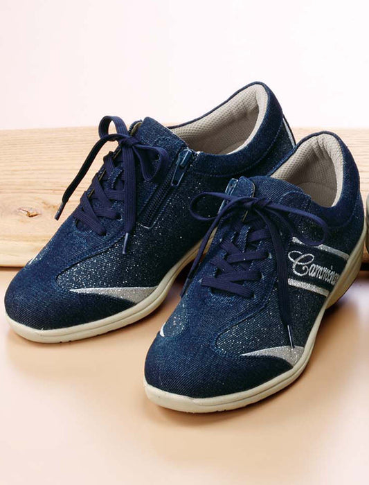 【受注】ラメ入りデニムウィーキングシューズ