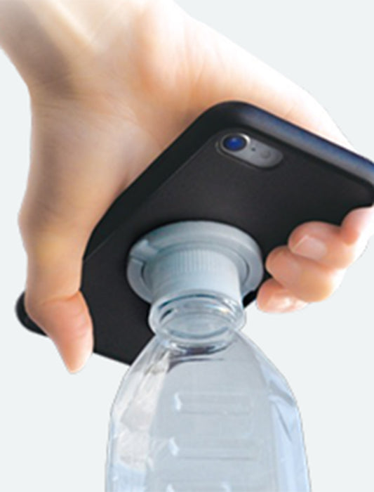 一つで３役！キャップオープナー＋スマホスタンド＋スマホリング