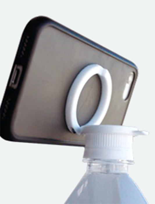 一つで３役！キャップオープナー＋スマホスタンド＋スマホリング