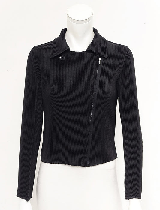 ＜SPECCHIO＞シャトルプリーツ ライダースジャケット