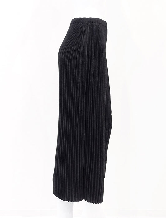 ＜SPECCHIO＞シャトルフェイドアウトプリーツ クロップドワイドパンツ