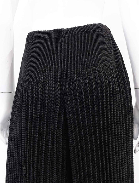 ＜SPECCHIO＞シャトルフェイドアウトプリーツ クロップドワイドパンツ