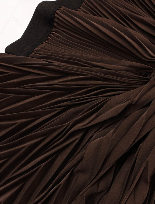 ＜SPECCHIO＞アコーディオンヘリンボーンプリーツスカート