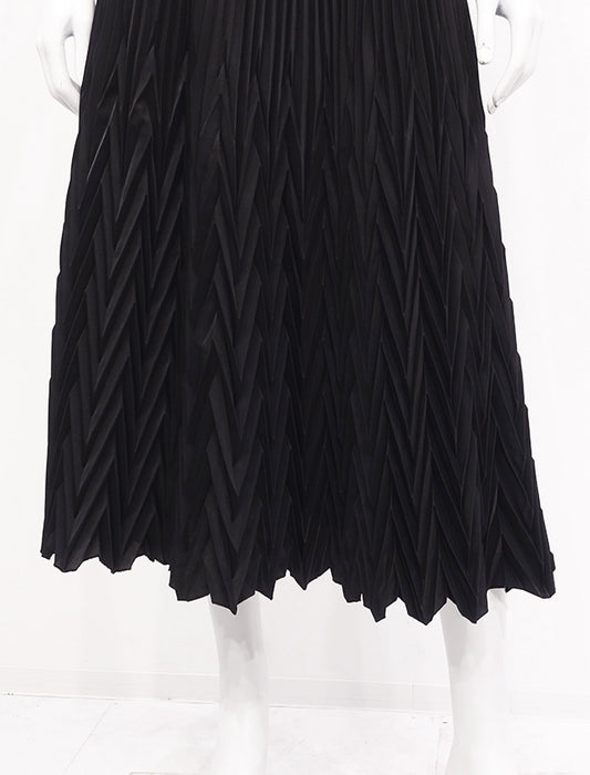 ＜SPECCHIO＞アコーディオンヘリンボーンプリーツスカート