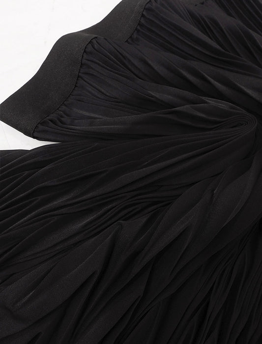 ＜SPECCHIO＞アコーディオンヘリンボーンプリーツスカート