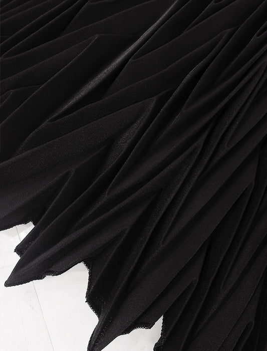 ＜SPECCHIO＞アコーディオンヘリンボーンプリーツスカート