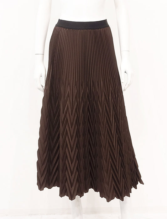 ＜SPECCHIO＞アコーディオンヘリンボーンプリーツスカート