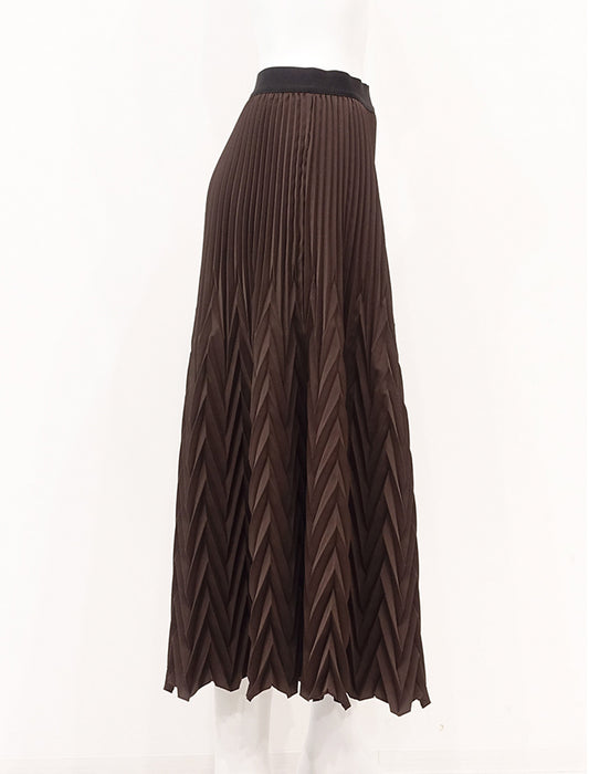 ＜SPECCHIO＞アコーディオンヘリンボーンプリーツスカート