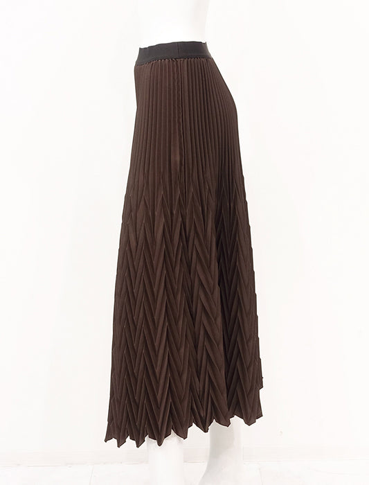 ＜SPECCHIO＞アコーディオンヘリンボーンプリーツスカート