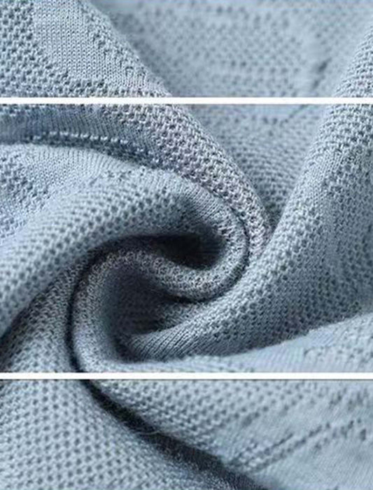 上品ジャガード配色ラインアンサンブル