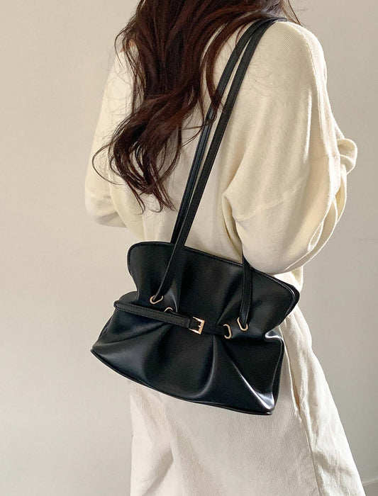 ドレープ・ギャザーショルダー