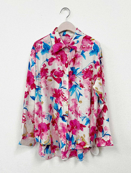 アーティスティックフラワー・ルーズシャツ