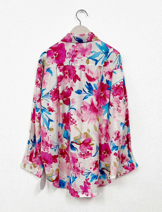 アーティスティックフラワー・ルーズシャツ