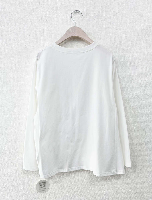 ウエストシャーリング・アシメデザインプルオーバー