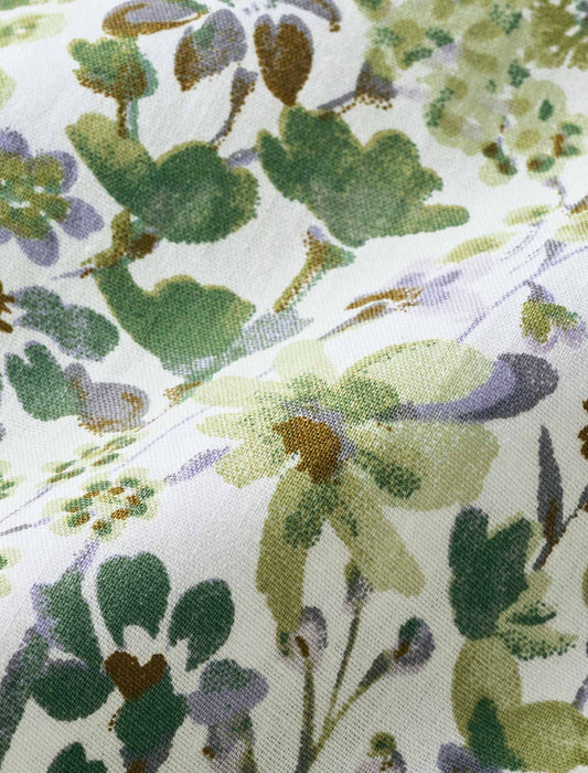 【受注】ボタニカルプリントコットンシャツ