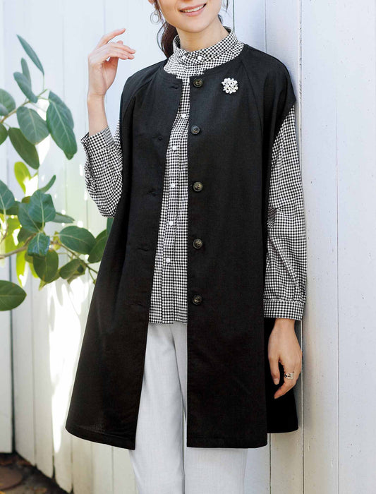 【受注】ゆったりロングベスト