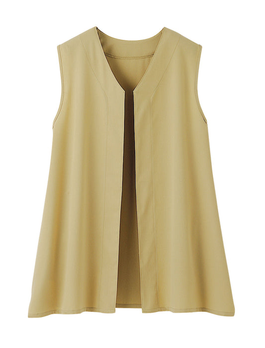 【受注】ジレ＆バンドカラーシャツチュニックセット