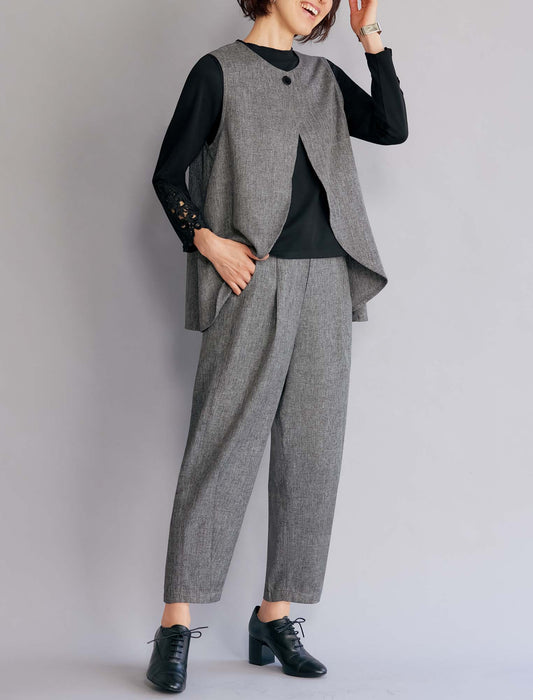 【受注】ベスト＆コクーンパンツセットアップ