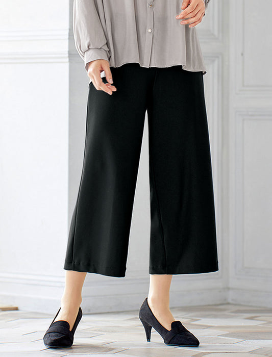 【受注】東レ「フィラロッサ」ストレッチワイドパンツ(同サイズ2色組)