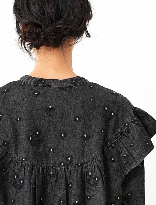 マーガレットデニムブラウス