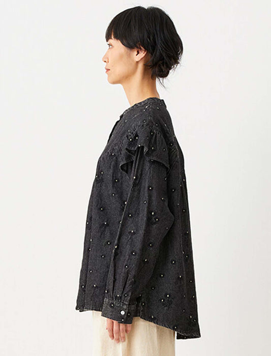 マーガレットデニムブラウス