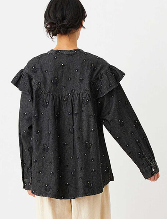 マーガレットデニムブラウス