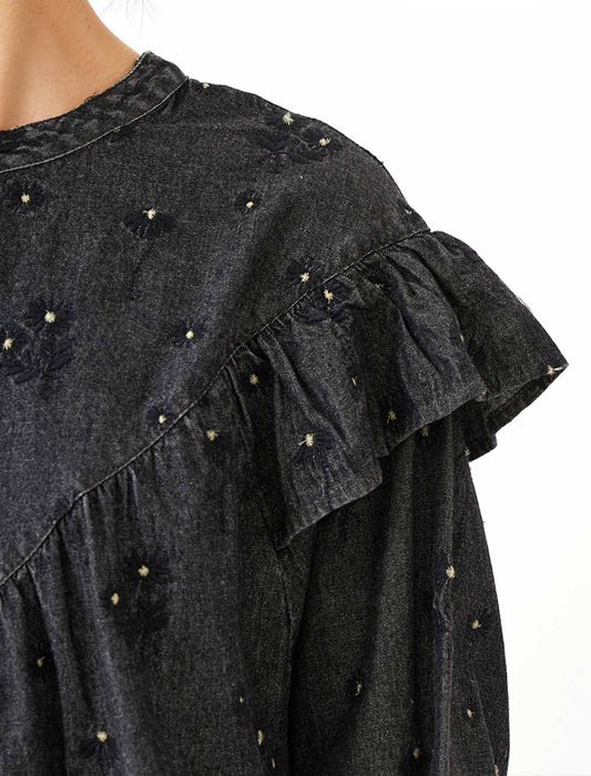 マーガレットデニムブラウス