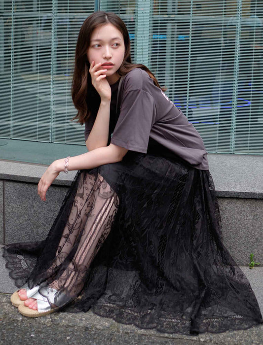 スーパーボリュームレーススカート