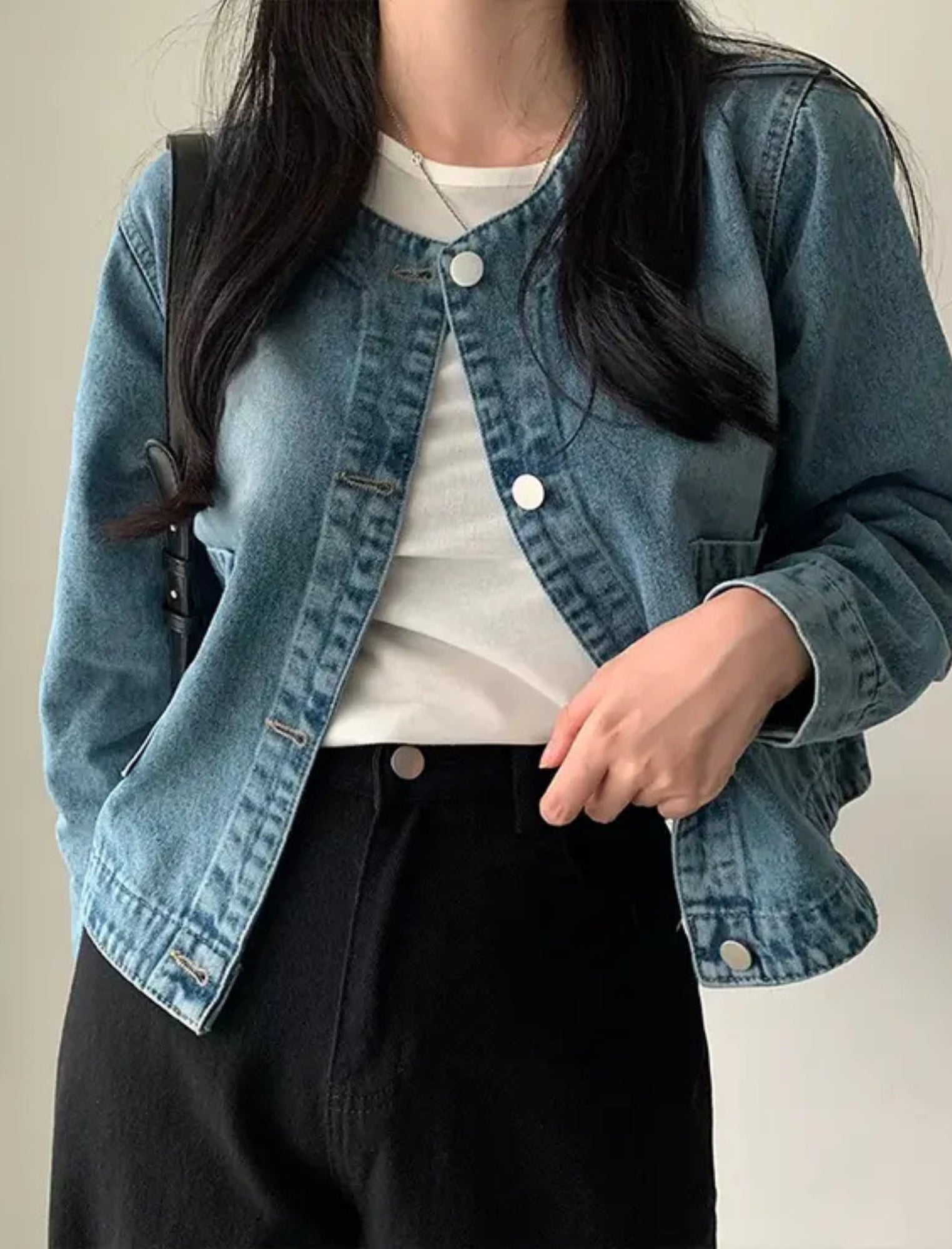 ノーカラーデニムジャケット | Northmall（ノースモール）暮らしを素敵
