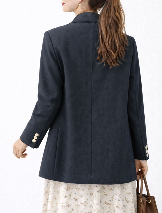 ストレッチツイルWボタンテーラードジャケット