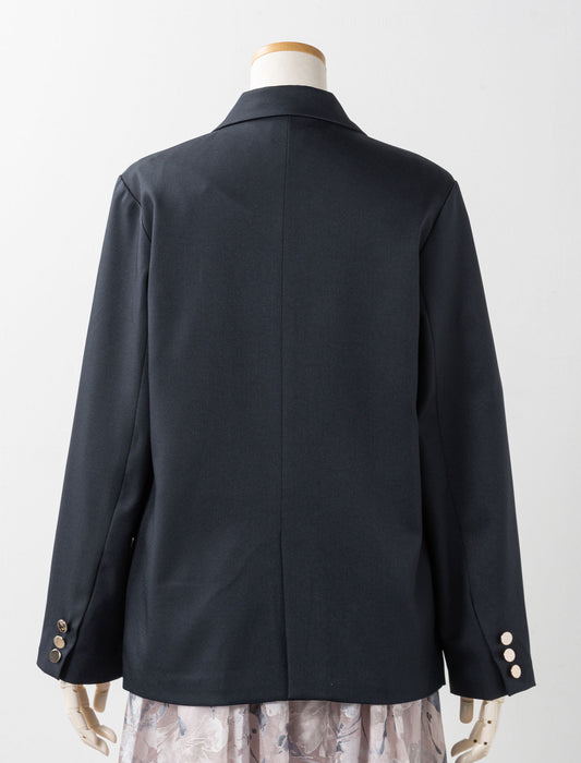 ストレッチツイルWボタンテーラードジャケット