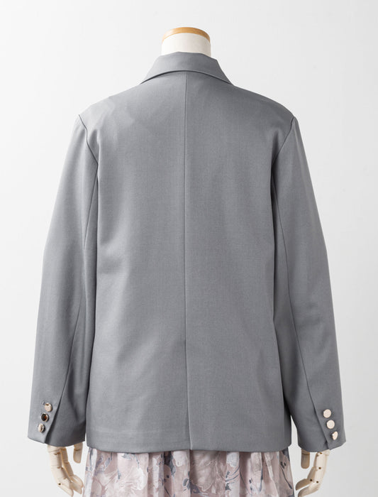 ストレッチツイルWボタンテーラードジャケット