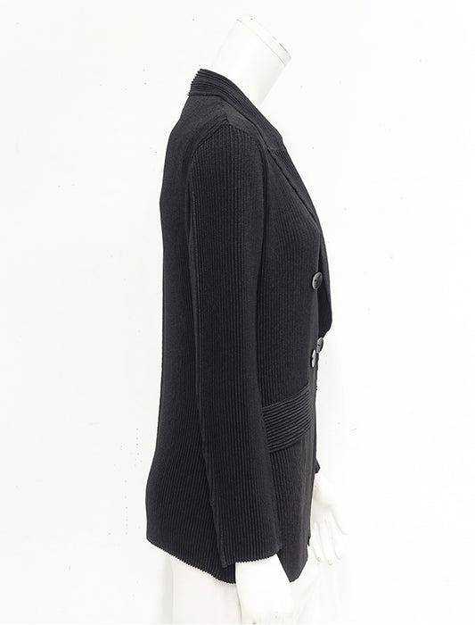 ＜SPECCHIO＞シャトルプリーツ ピークドラペル ダブルブレスト ジャケット