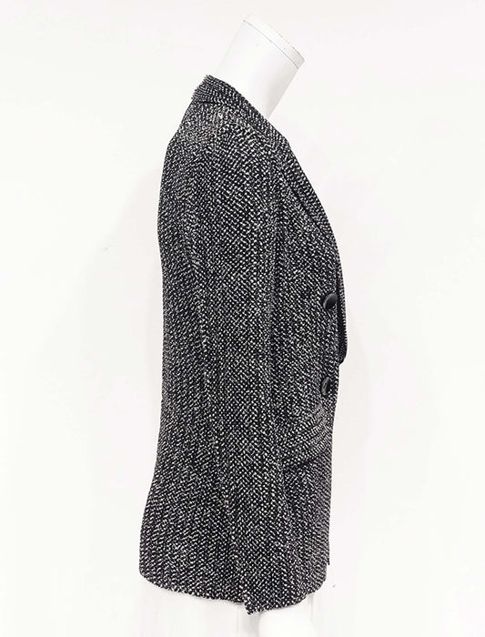 ＜SPECCHIO＞シャトルプリーツ ピークドラペル ダブルブレスト ジャケット