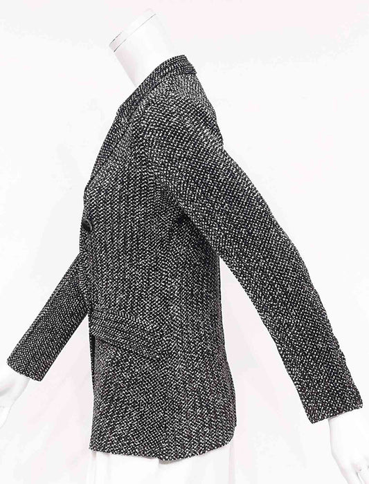 ＜SPECCHIO＞シャトルプリーツ ピークドラペル ダブルブレスト ジャケット