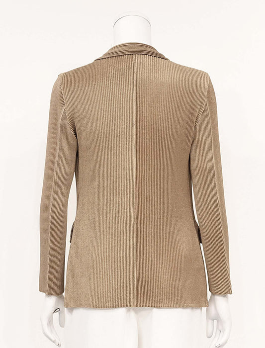 ＜SPECCHIO＞シャトルプリーツ ピークドラペル ダブルブレスト ジャケット