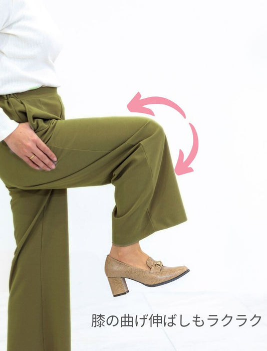 ライトジョーゼットワイドパンツ