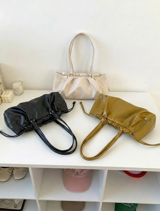 ギャザーシャーリング・ドロストショルダーバッグ