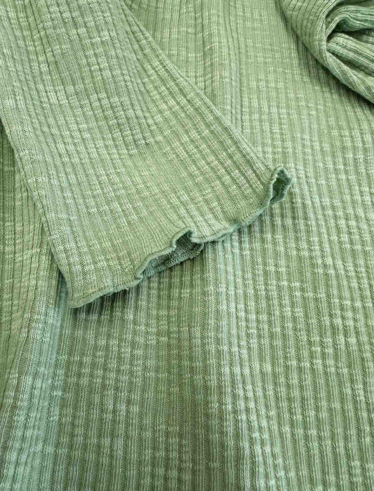 メロウヘム・細リブ長袖カットソー