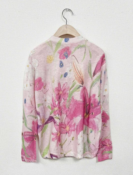 フェミニンアート・シアーニットカーディガン