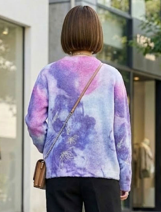 フェミニンアート・シアーニットカーディガン