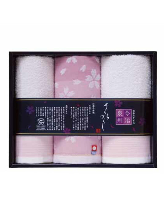 日本製　今治タオル＆泉州タオル　さくらづくし　たおるギフトセット
