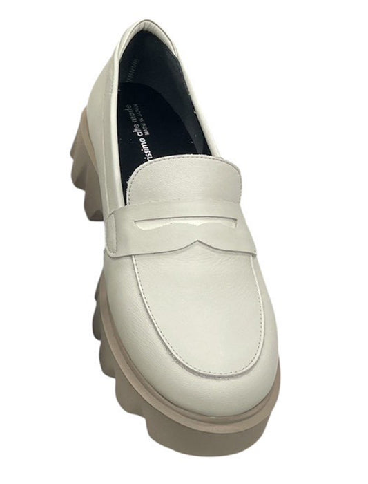 ＜カリシモアルテ＞厚底ボリュームソール・コインローファー