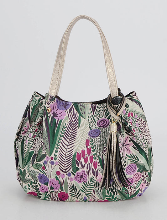 ボタニカル総柄トートバッグ