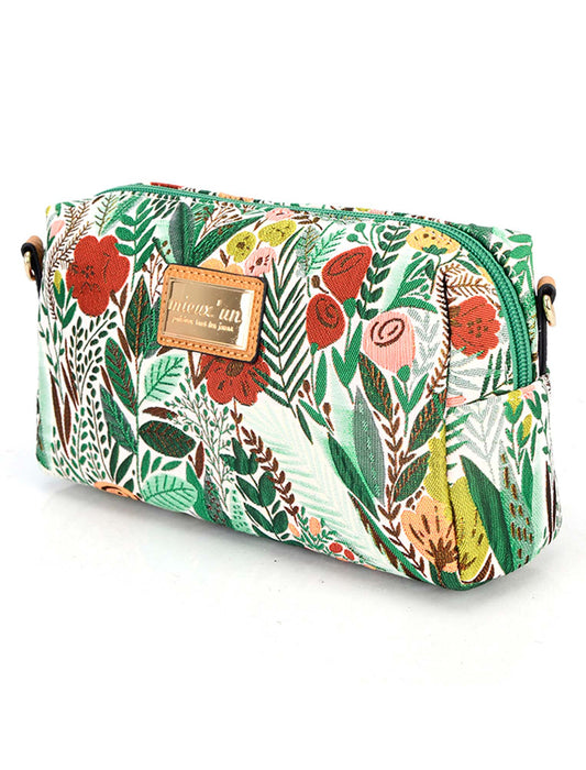 ボタニカル柄多機能ポシェット