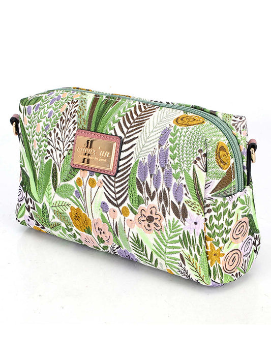 ボタニカル柄多機能ポシェット