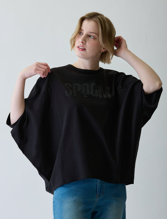シルケットドルマンビジューTシャツ