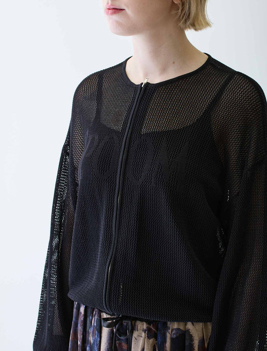 メッシュニットカーディガン